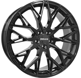 MONACO WHEELS GP15 GLOSS BLACK 8x20 5/130 ET39 CB66.4