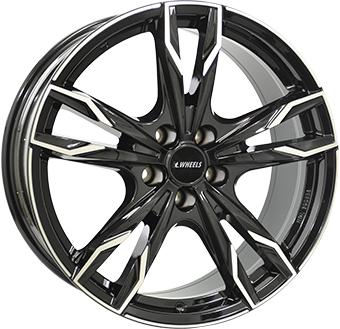 IT WHEELS GINA BLACK POLISHED 7.5x19 5/112 ET47 CB70.1