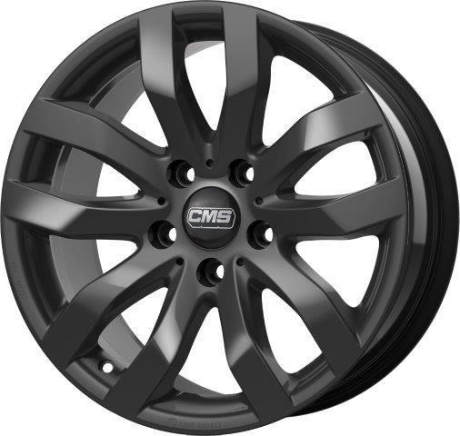 CMS C22 COMPLETE BLACK GLOSS 7x16 5/108 ET46 CB65.1