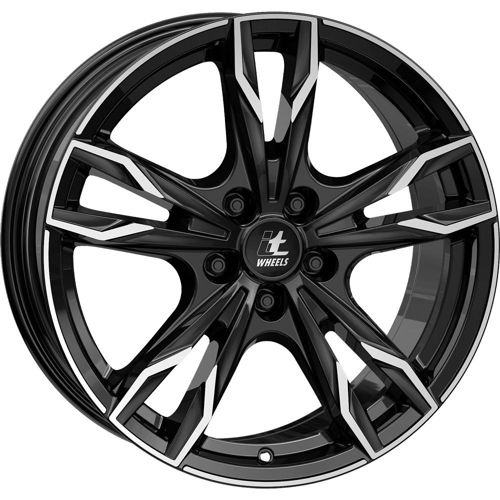 IT WHEELS GINA BLACK POLISHED 7.5x19 5/114.3 ET40 CB70.1