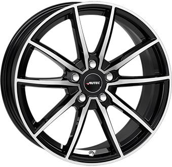 AUTEC SKARA BLACK POLISHED 8.5x19 5/112 ET29 CB66.5