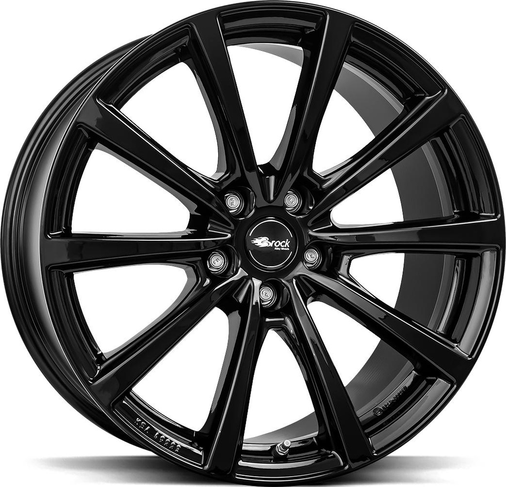 BROCK B32 SHINY BLACK 8.5x18 5/114.3 ET35.5 CB64.2