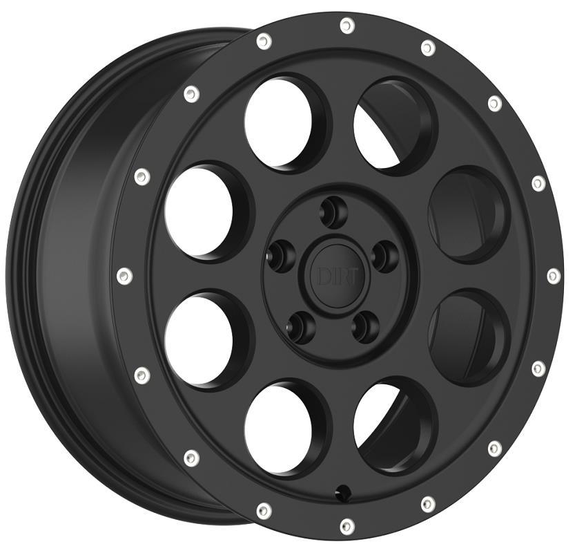 STATUSFÄLGAR D214 FLATBLACK MILLED RIVETS 8x18 5/130 ET48 CB89.1