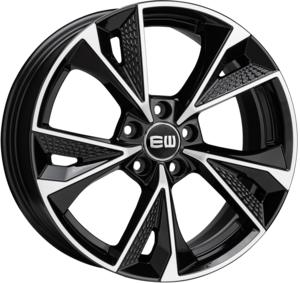 ELIT WHEELS EW15 BLACK / POLISHED 7.5x17 5/100 ET36 CB57.06