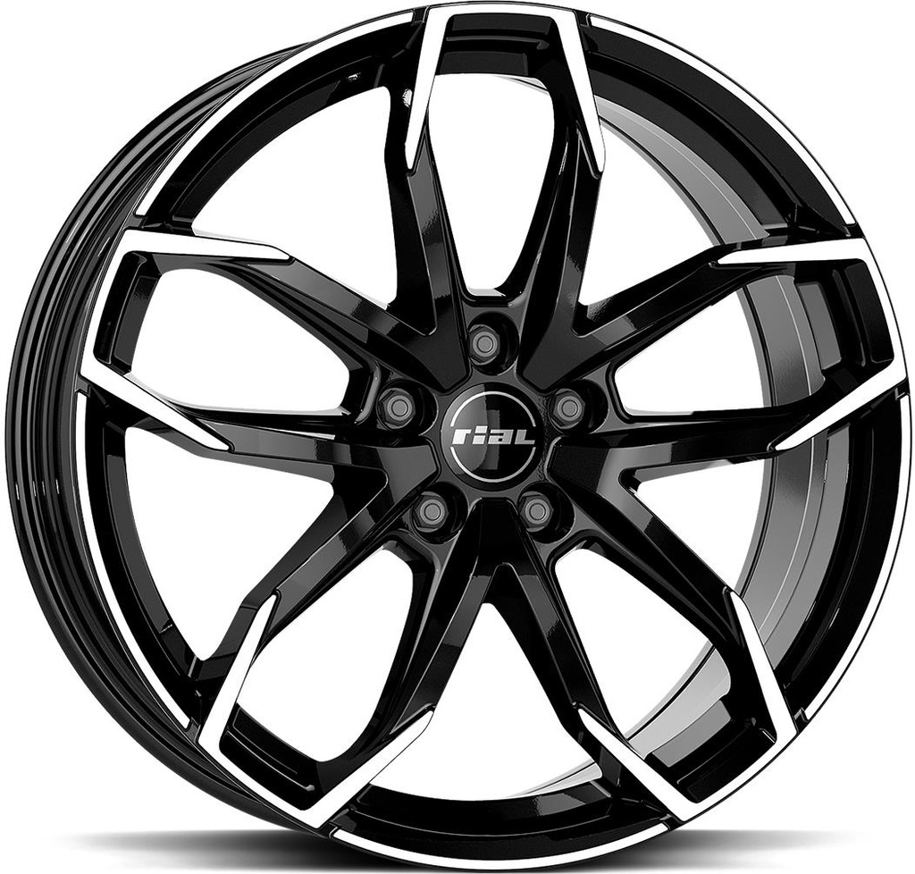 RIAL LUCCA DIAM BLACK POL 6.5x17 4/100 ET45 CB63.4