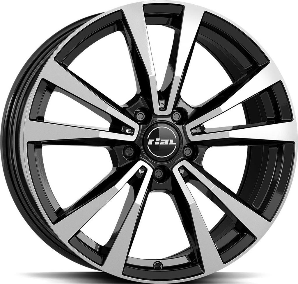 RIAL M12X DIAM BLACK POL 9x20 5/112 ET48 CB66.6