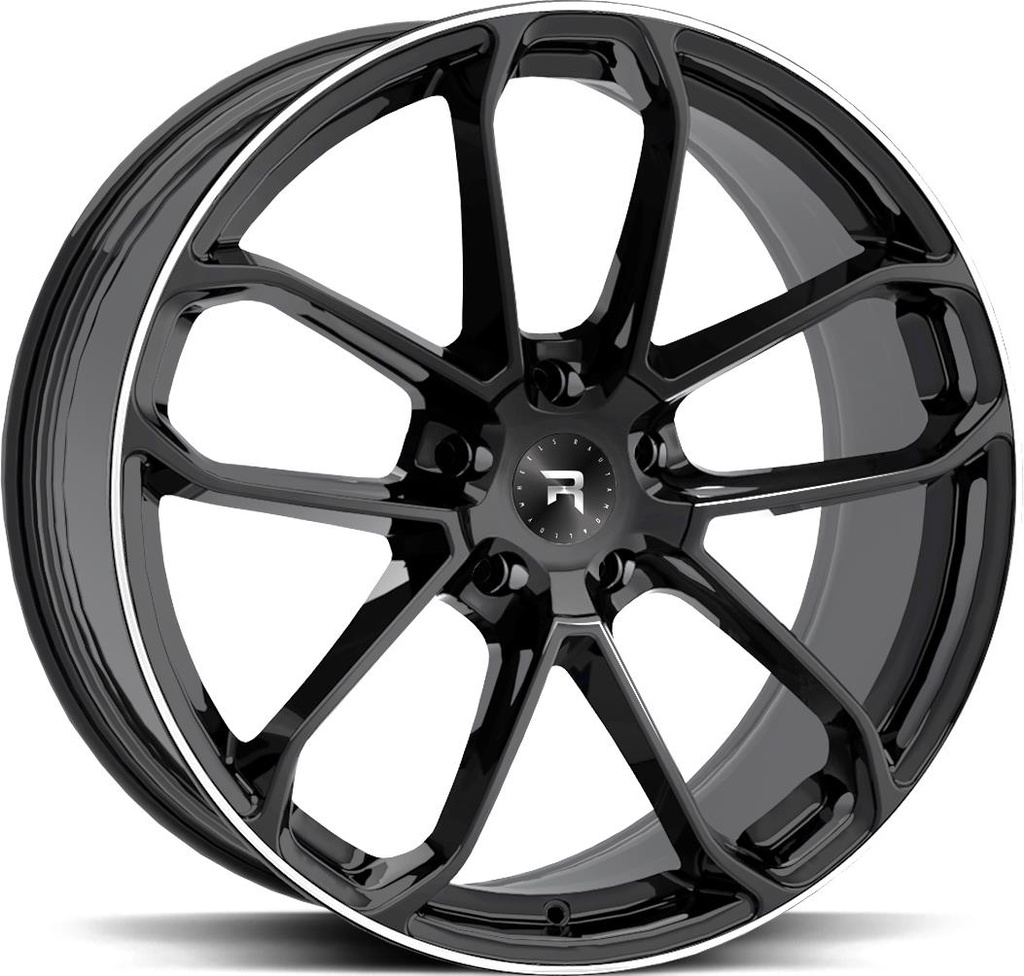 R-SERIES R14 BLACK POL 9.5x21 5/112 ET37 CB66.6