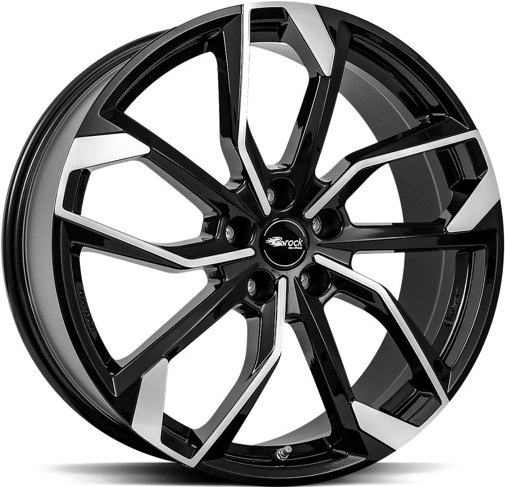 BROCK RC34 BLACK FULL POL 7.5x19 5/108 ET50 CB63.4
