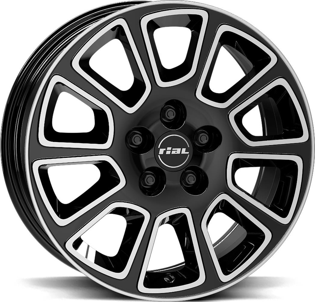 RIAL TRANSPORTER 2 DIAM BLACK POL 6.5x16 5/160 ET60 CB65.1