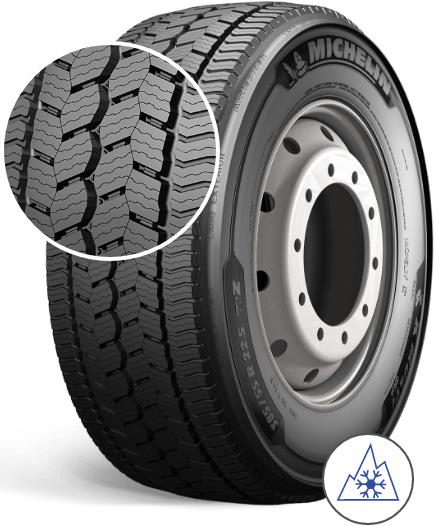 315/70R22.5 156/150L MICHELIN X MULTI GRIP Z XL STEER