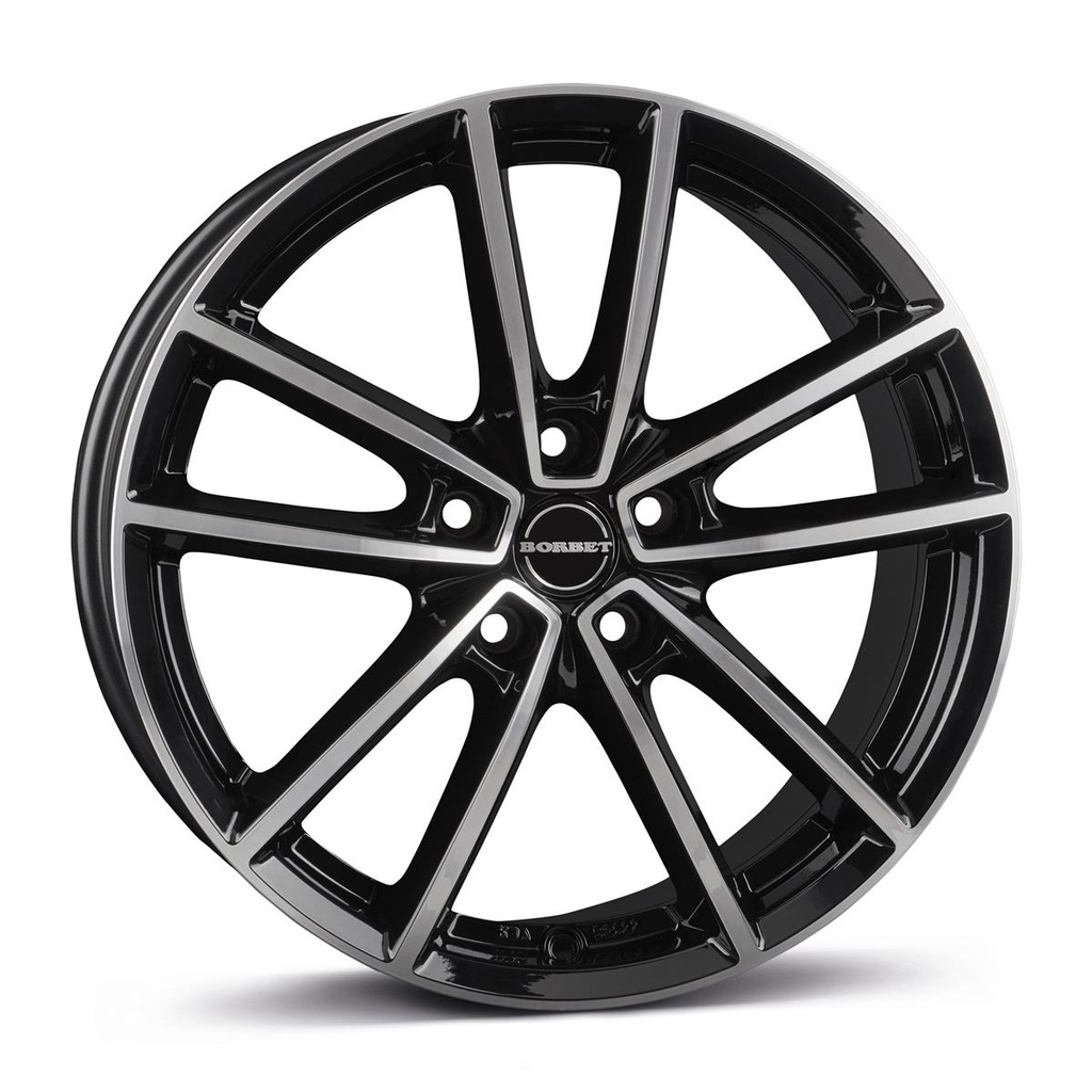 BORBET W BLACK POLISHED GLOSSY 7x17 5/108 ET45 CB63.3