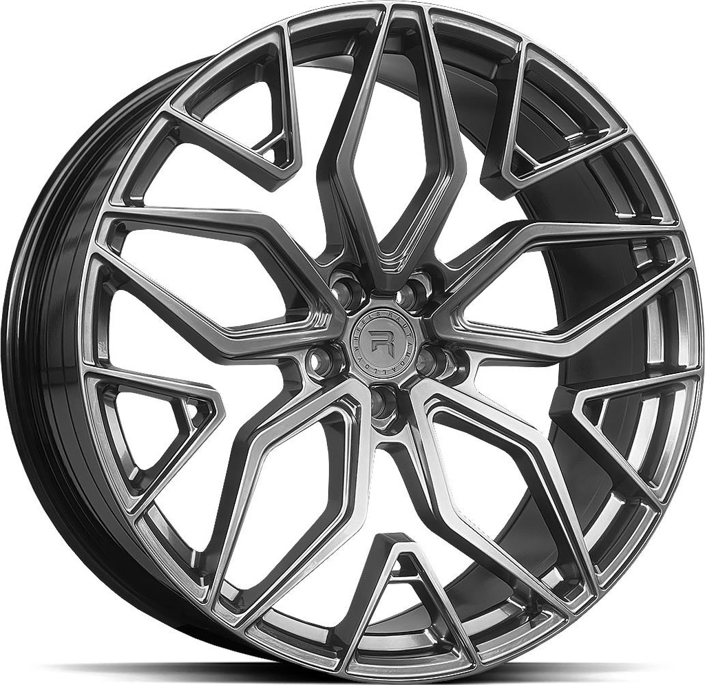 R-SERIES R17 HYPER SILV BLACK 9.5x22 5/112 ET32 CB66.6