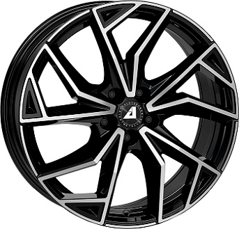 ALUTEC ADX.02 DIAM BLACK POL 7x17 5/100 ET48 CB57.1