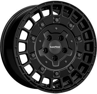 SUPERMETAL RIG MATT BLACK 7.5x17 5/130 ET55 CB78.1