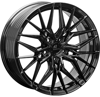 MONACO WHEELS FF2 GLOSS BLACK 8x18 5/112 ET45 CB66.5