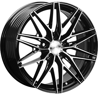 MONACO WHEELS FF4 BLACK POLISHED 8x18 5/114 ET40 CB67.1