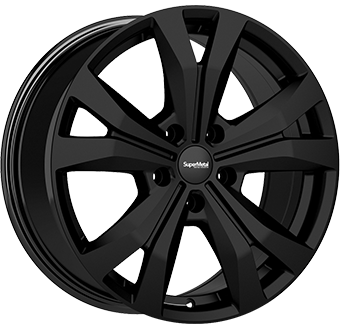 SUPERMETAL BULLET MATT BLACK 8x18 5/120 ET50 CB65.1