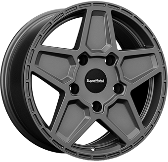 SUPERMETAL ROCKET L GRAY MATT 8x18 5/160 ET45 CB65.1