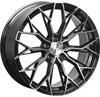MONACO WHEELS FF3 BLACK POLISHED 8.5x19 5/114 ET40 CB64.1