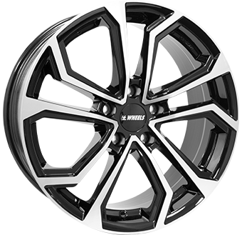 IT WHEELS ELLA BLACK POLISHED 6.5x16 5/112 ET45 CB57.1