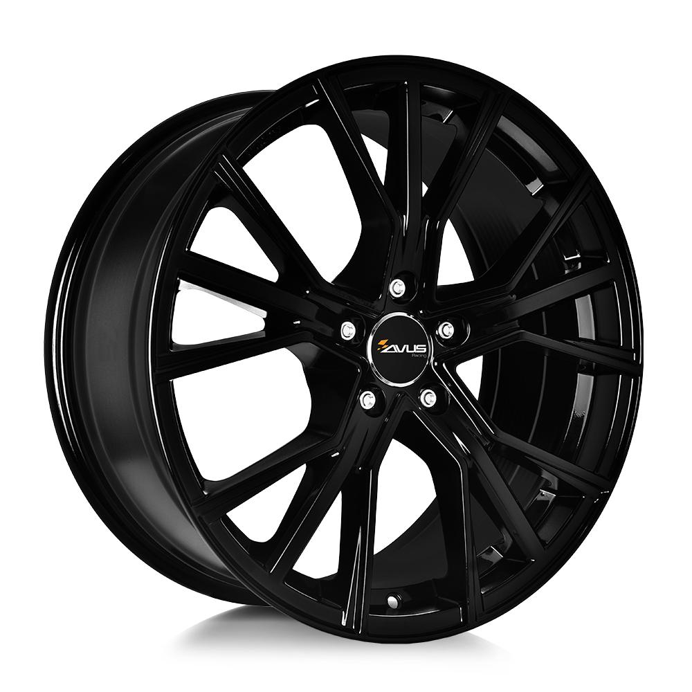 AVUS AF18 GLOSS BLACK 8x18 5/112 ET48 CB57.1