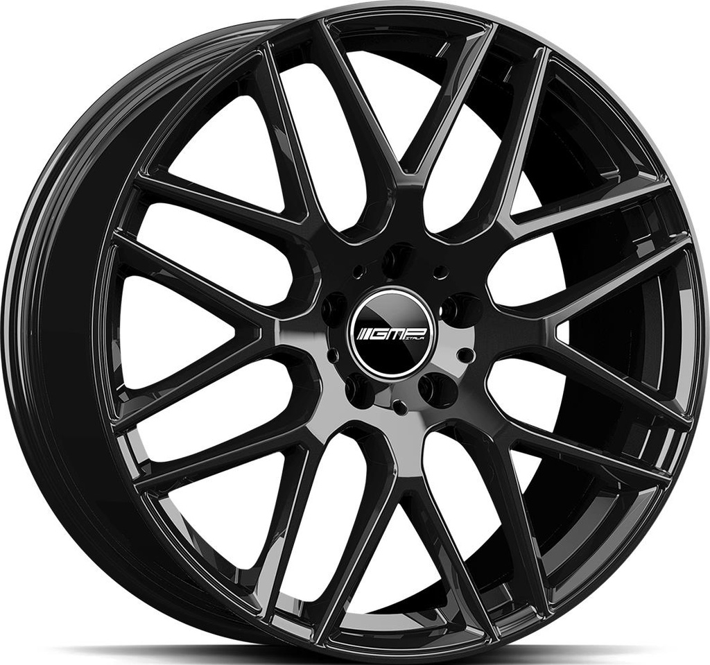 GMP BERGHEM GLOSSY BLACK 8x18 5/112 ET45 CB66.6