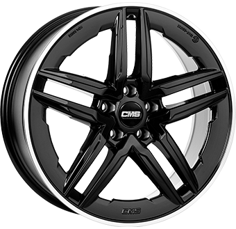 CMS C29A DIAMOND RIM BLACK GLOSS 8.5x19 5/108 ET45 CB63.5
