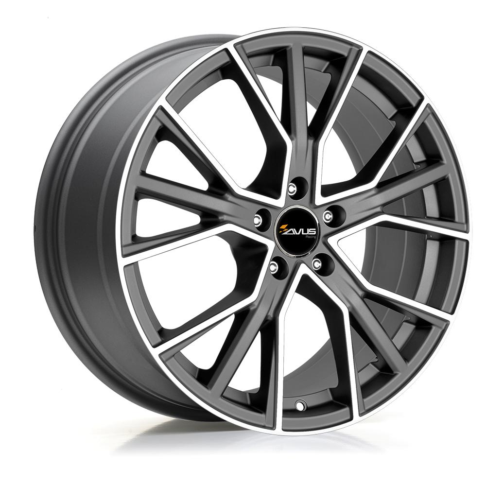 AVUS AF18 DULL ANTHRACITE POLISH 9x20 5/112 ET25 CB66.4
