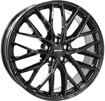 MONACO WHEELS GPX GLOSS BLACK 9.5x21 5/112 ET36 CB66.5