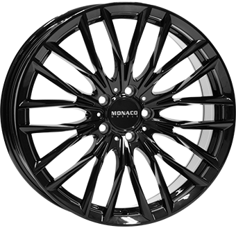 MONACO WHEELS GP2 GLOSS BLACK 8.5x20 5/112 ET35 CB66.5