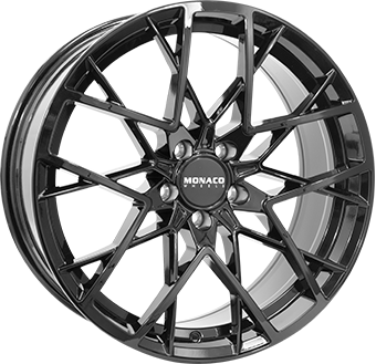 MONACO WHEELS GP9 GLOSS BLACK 8.5x19 5/120 ET40 CB72.6