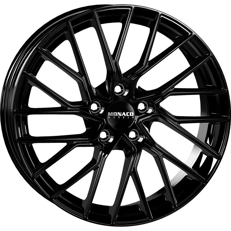 MONACO WHEELS GP11 GLOSS BLACK 8x19 5/112 ET45 CB66.5