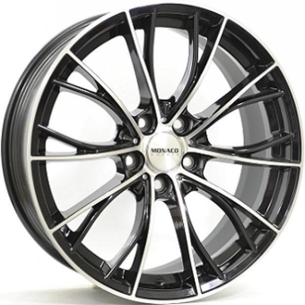 MONACO WHEELS MC16 BLACK POLISHED 8x18 5/120 ET43 CB72.6