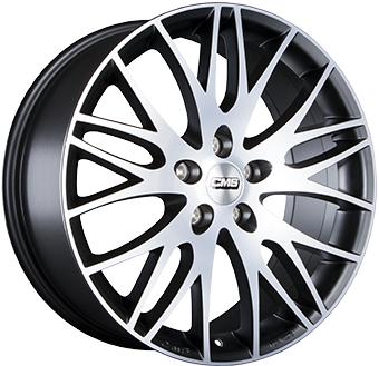 CMS C8 BLACK POLISHED 7.5x17 5/112 ET41 CB57.1