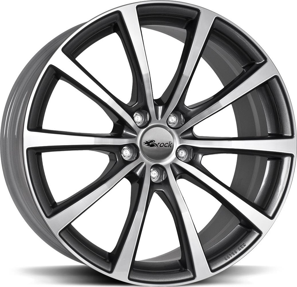 BROCK B32 TITANIUM FULL POLISH 7.5x19 5/112 ET33 CB66.6