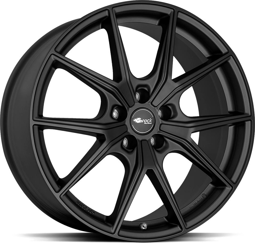 BROCK B40 SATIN BLACK MATT 10.5x20 5/130 ET71 CB71.6