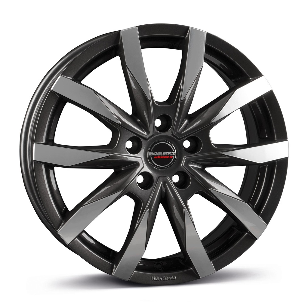 BORBET CW5 MISTRAL ANTRACITE GLOSSY POLIS 7.5x18 5/127 ET35 CB71.6