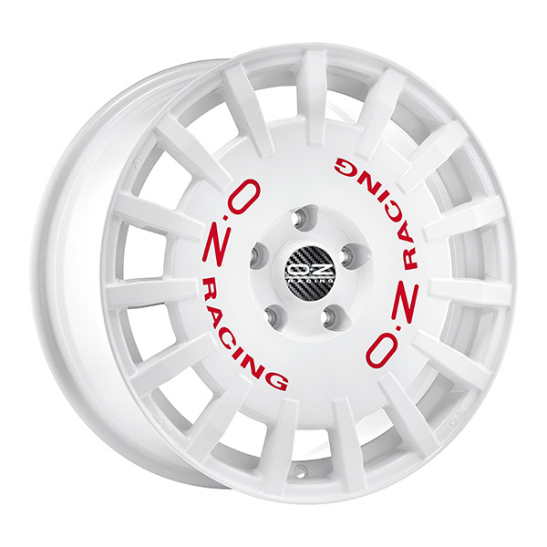 OZ RALLY RACING WHITE | 8X18 5-108 E45 C75,1 8x18 5/108 ET45 CB75.1