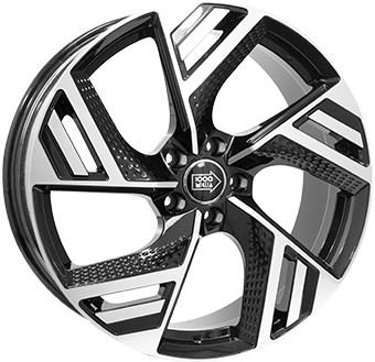 MILLE MIGLIA MME-5 BLACK POLISHED 7.5x19 5/112 ET50 CB57.1