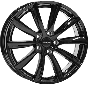 MONACO WHEELS GP6 GLOSS BLACK 10x20 5/120 ET45 CB74.1