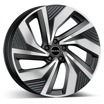 MAK ELECTRA BLACK POLISHED 8x19 5/112 ET45 CB57.1
