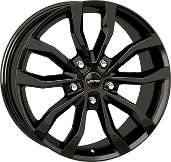 AUTEC UTECA GLOSS BLACK 7.5x17 5/120 ET55 CB65.1