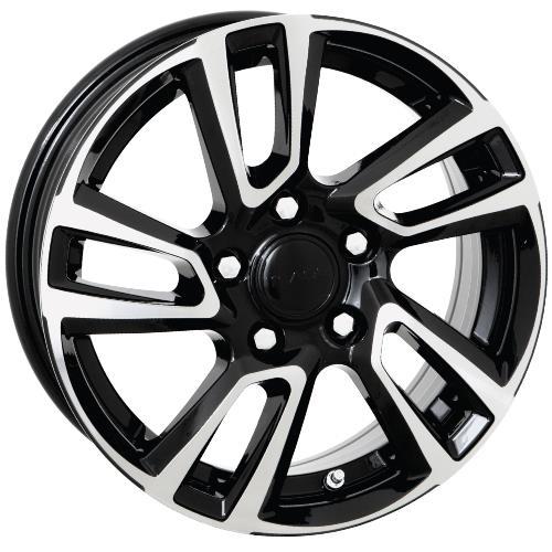 STATUSFÄLGAR RIDE HL BLACK FRONT POLISHED 5.5x14 4/100 ET30 CB57.1