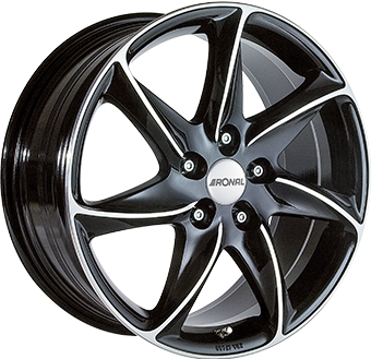 RONAL R51 BLACK POLISHED 7x16 5/112 ET45 CB76