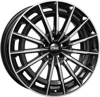 CMS C38 BLACK POLISHED 8x19 5/112 ET45 CB57.1