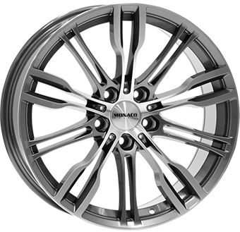 MONACO WHEELS GP8 ANTHRACITE POLISH 8x19 5/112 ET45 CB66.6