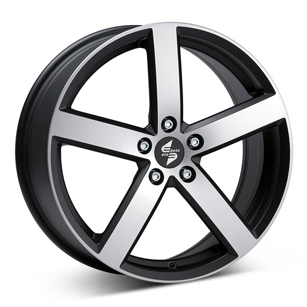 ETA BETA EROS M.BLK/POL 8x18 5/112 ET39 CB66.5