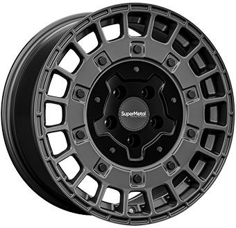 SUPERMETAL RIG MATT ANTHRACITE 7.5x17 5/118 ET55 CB71.1