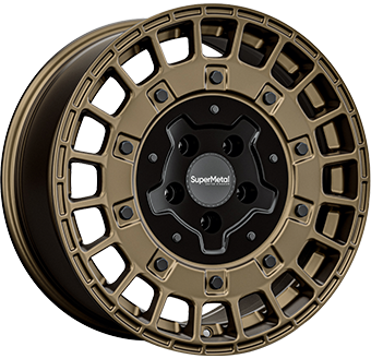 SUPERMETAL RIG BRONZE DUAL BLACK 7.5x17 6/120 ET48 CB74.6