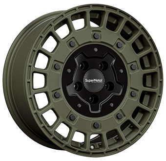 SUPERMETAL RIG BLACK GREEN 8x18 5/120 ET40 CB65.1